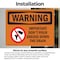Signmission Important Don't Pour Grease With Symbol, 7 in W x Rectangle, Vinyl Decal OS-2PACK-WS-D-57-L-12197 - alternate 6